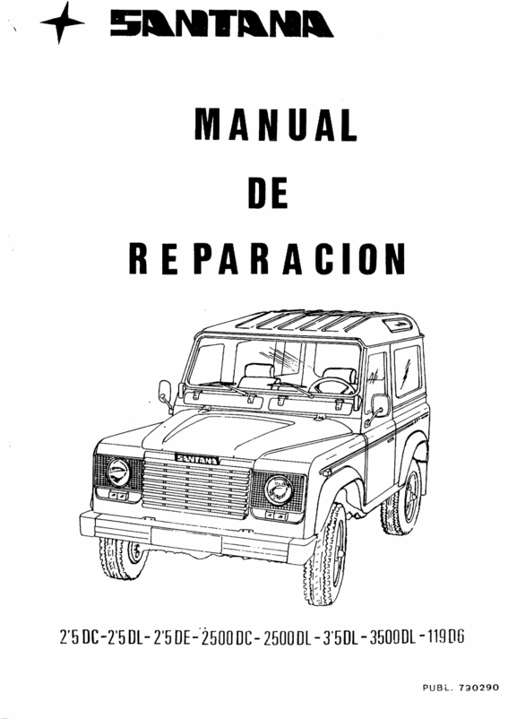 Product picture LAND ROVER SANTANA 2500 SERVICE REPAIR MANUAL