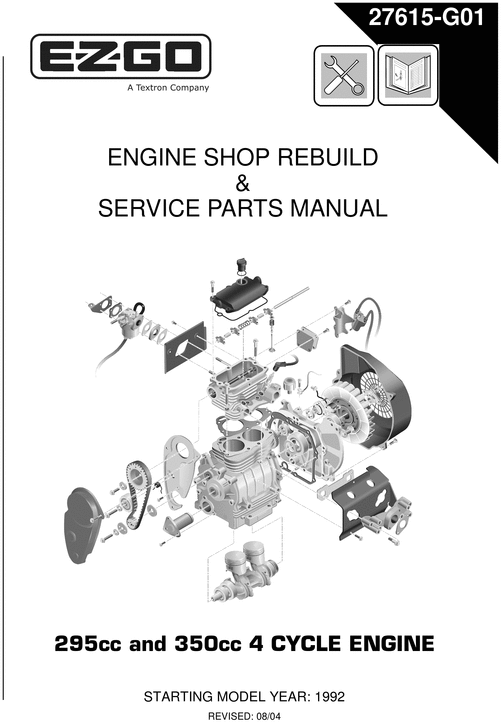 Product picture Robin Engine 295 350 Factory repair rebuild Manual
